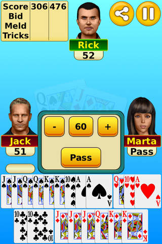 play free double deck pinochle